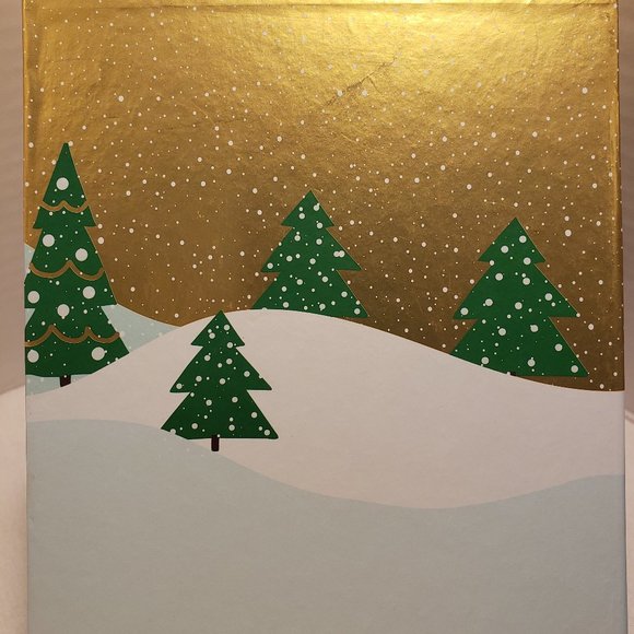 CHRISTMAS GIFT BOX CHRISTMAS DECOR BOX - SANTA AND CHRISTMAS TREES - Picture 6 of 16